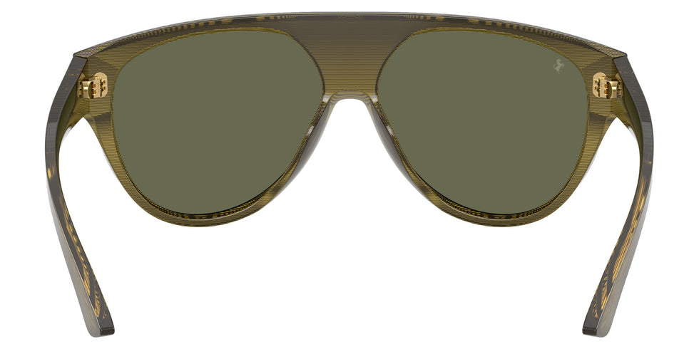Ferrari® FH2024U Sunglasses - Striped Green/Polarized Green