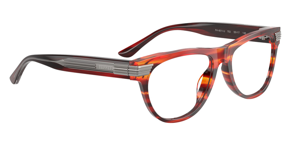Ferrari® FH4011U Eyeglasses - Striped Brown