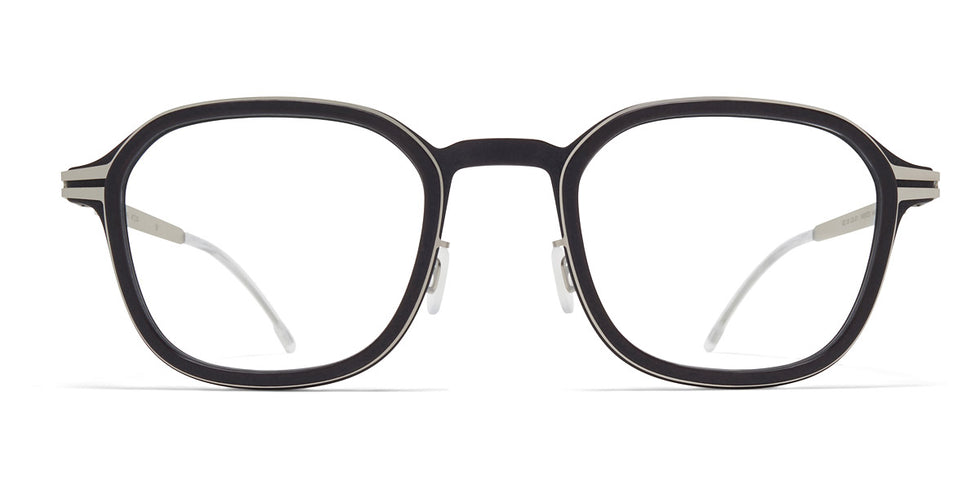 Mykita® FIR MYK FIR MH49 Pitch Black/Matte Silver 47 - MH49 Pitch Black/Matte Silver Eyeglasses