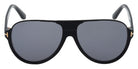 Tom Ford® FT0334 Dimitry FT0334 Dimitry 01D 59 - 01D - Shiny Black / Shiny Black Sunglasses