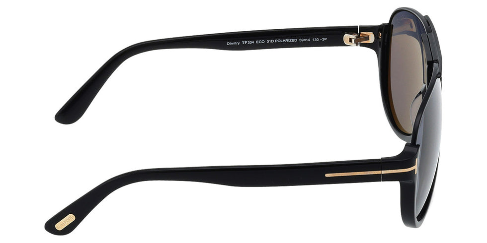 Tom Ford® FT0334 Dimitry FT0334 Dimitry 01D 59 - 01D - Shiny Black / Shiny Black Sunglasses