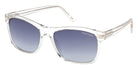Tom Ford® FT0698 Sunglasses FT0698 26W 57 - 26W - Crystal/Crystal