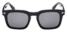 Tom Ford® FT0751 Dax FT0751 Dax 01D 50 - 01D - Shiny Black / Shiny Black Sunglasses
