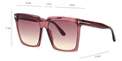 Tom Ford® FT0764 Sabrina-02 FT0764 Sabrina-02 69T 58 - 69T - Shiny Bordeaux Sunglasses
