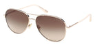 Tom Ford® FT0823 Clark FT0823 Clark 28K 59 - 28K - Shiny Rose Gold / Shiny Rose Gold Sunglasses