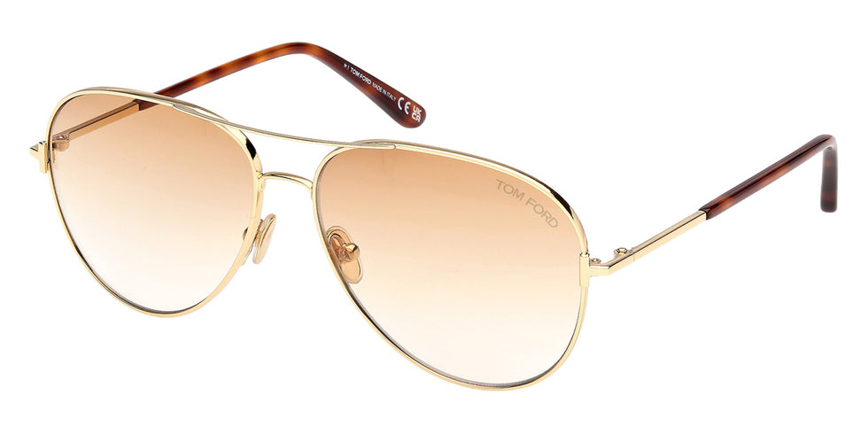 Tom Ford® FT0823 Sunglasses FT0823 30F 59 - 30F - Shiny Deep Gold/Blonde Havana