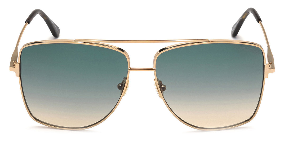 Tom Ford® FT0838 REGGIE FT0838 REGGIE 28W 61 - 28W/Shiny Rose Gold / Shiny Rose Gold Sunglasses