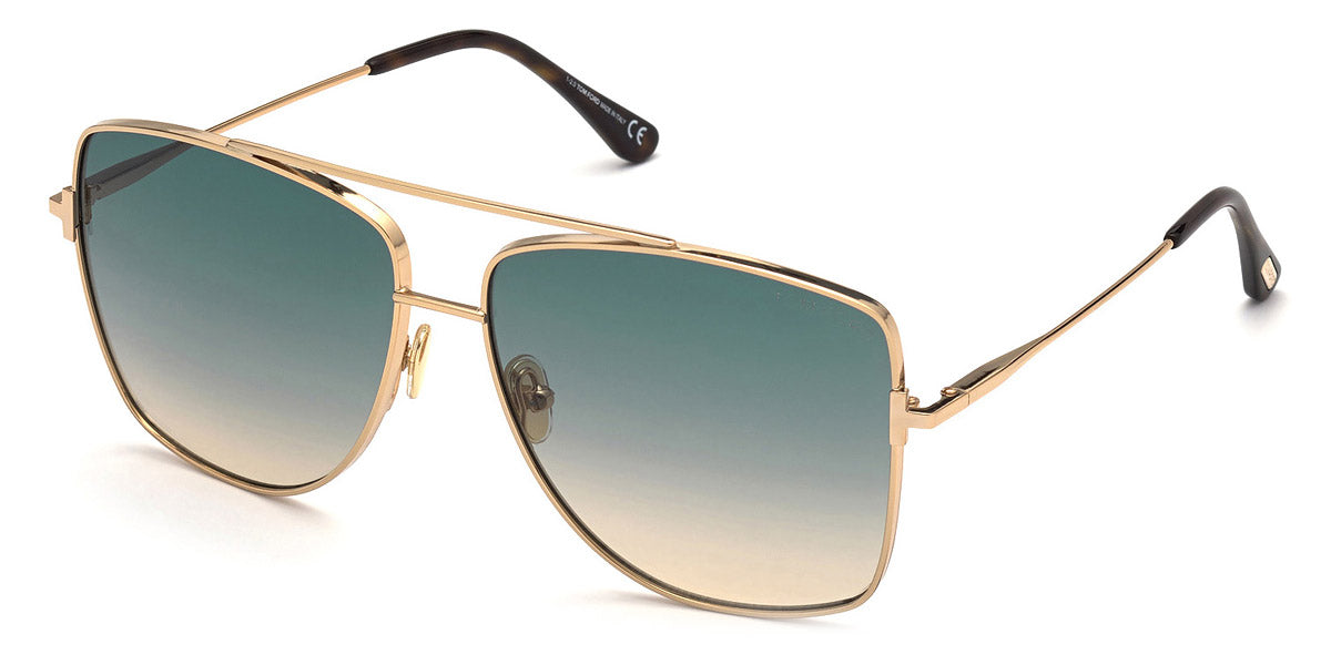 Tom Ford® FT0838 REGGIE FT0838 REGGIE 28W 61 - 28W/Shiny Rose Gold / Shiny Rose Gold Sunglasses