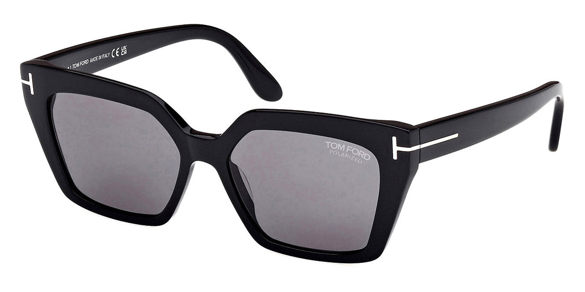 Tom Ford® FT1030 Winona FT1030 Winona 01D 53 - 01D - Shiny Black / Shiny Black Sunglasses