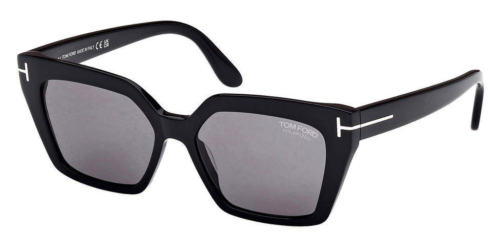 Tom Ford® FT1030 Winona FT1030 Winona 01D 53 - 01D - Shiny Black / Shiny Black Sunglasses