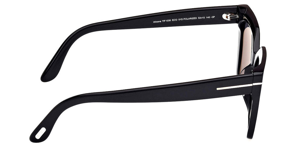 Tom Ford® FT1030 Winona FT1030 Winona 01D 53 - 01D - Shiny Black / Shiny Black Sunglasses