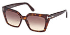 Tom Ford® FT1030 Winona FT1030 Winona 52F 53 - 52F - Dark Havana / Dark Havana Sunglasses