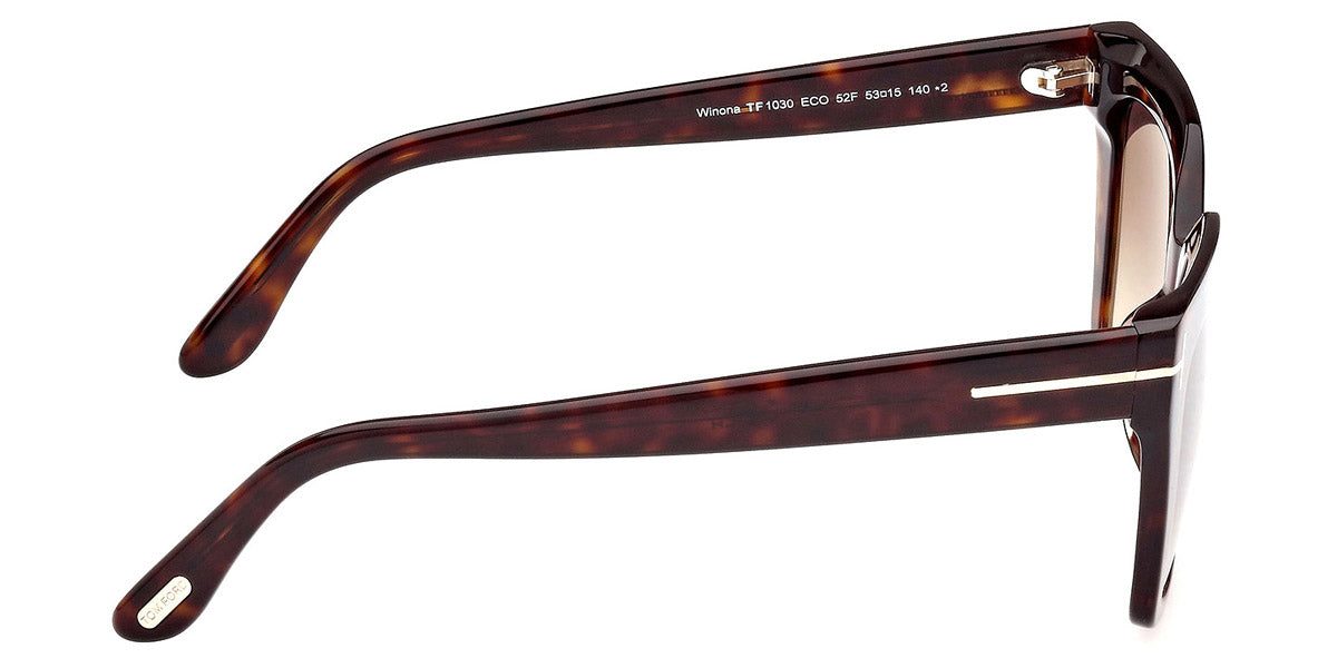 Tom Ford® FT1030 Winona FT1030 Winona 52F 53 - 52F - Dark Havana / Dark Havana Sunglasses