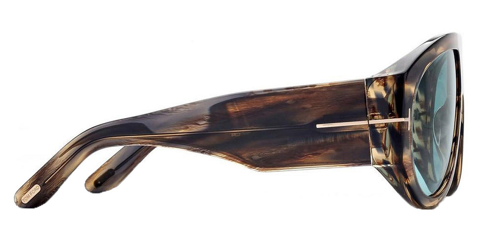 Tom Ford® FT1044 Bronson FT1044 Bronson 56V 60 - 56V - Light Brown/Striped / Light Brown/Striped Sunglasses