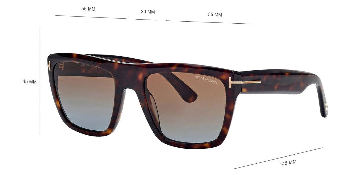 Tom Ford® FT1077 ALBERTO Square Sunglasses - EuroOptica