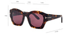 Tom Ford® FT1083 GUILLIANA FT1083 GUILLIANA 52T 52 - 52T - Dark Havana / Dark Havana Sunglasses