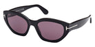 Tom Ford® FT1086 Penny FT1086 Penny 01A 55 - 01A - Shiny Black / Shiny Black Sunglasses