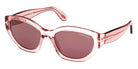Tom Ford® FT1086 Penny FT1086 Penny 72E 55 - 72E - Shiny Light Pink / Shiny Light Pink Sunglasses