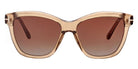 Tom Ford® FT1087 FT1087 45F 54 - 45F - Shiny Light Brown / Shiny Light Brown Sunglasses