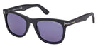Tom Ford® FT1099 KEVYN FT1099 02V 52 - 02V - Matte Black / Matte Black Sunglasses