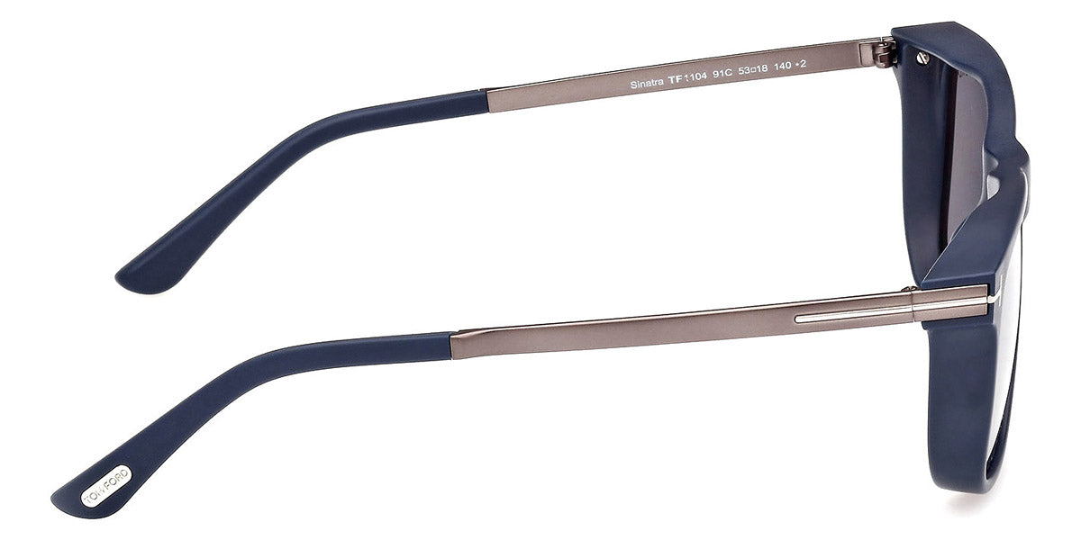Tom Ford® FT1104 FT1104 91C 53 - 91C - Matte Blue / Matte Blue Sunglasses