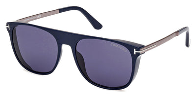 Tom Ford® FT1105 FT1105 90V 55 - 90V - Shiny Blue / Shiny Blue Sunglasses