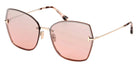 Tom Ford® FT1107 FT1107 28U 62 - 28U - Shiny Rose Gold / Shiny Rose Gold Sunglasses