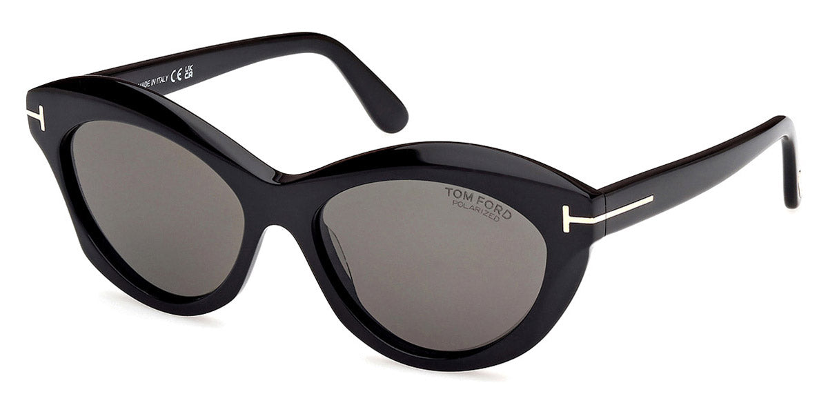 Tom Ford® FT1111 FT1111 01D 55 - 01D - Shiny Black / Shiny Black Sunglasses