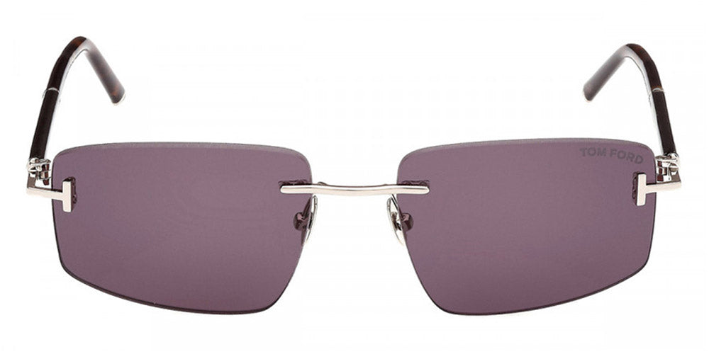 Tom Ford® FT1126-P FT1126-P 16A 56 - 16A Shiny Palladium / Smoke Sunglasses