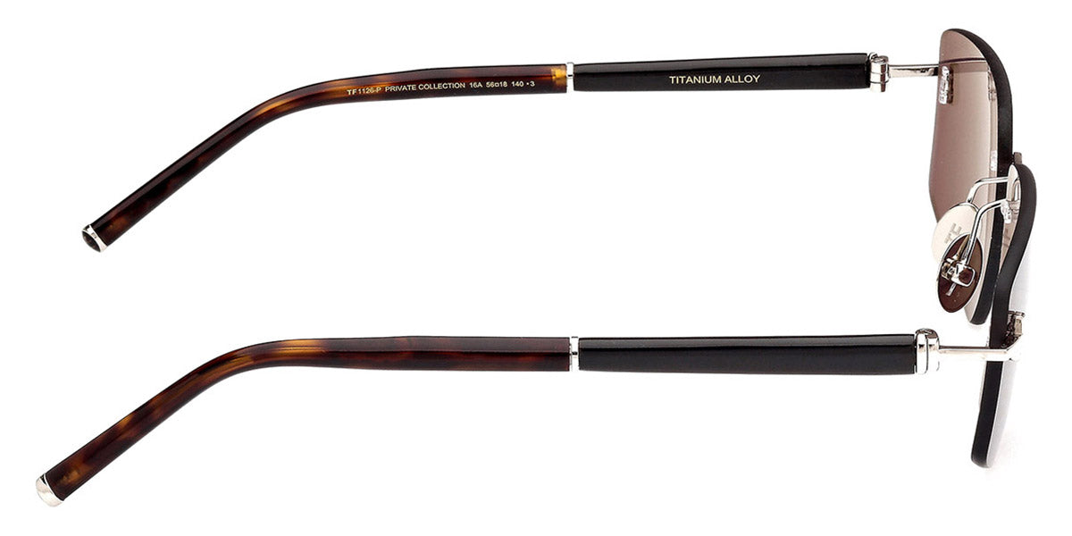 Tom Ford® FT1126-P FT1126-P 16A 56 - 16A Shiny Palladium / Smoke Sunglasses