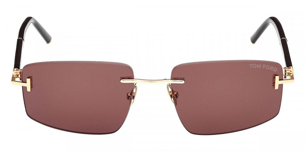Tom Ford® FT1126-P FT1126-P 30E 56 - 30E Shiny Deep Gold / Brown Sunglasses