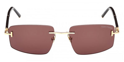 Tom Ford® FT1126-P FT1126-P 30E 56 - 30E Shiny Deep Gold / Brown Sunglasses