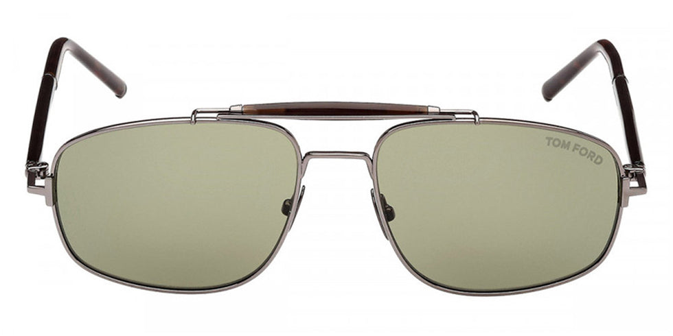 Tom Ford® FT1127-P FT1127-P 08N 57 - 08N Shiny Gunmetal / Green Sunglasses