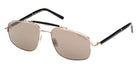 Tom Ford® FT1127-P FT1127-P 28L 57 - 28L Shiny Rose Gold / Roviex Mirrored Sunglasses