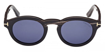 Tom Ford® FT1128-P FT1128-P 63V 47 - 63V Black Horn / Blue Sunglasses