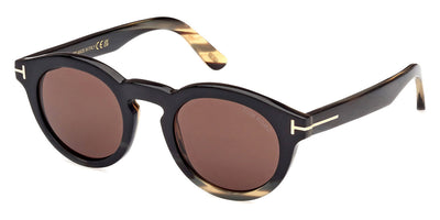 Tom Ford® FT1128-P FT1128-P 64E 47 - 64E Colored Horn / Brown Sunglasses