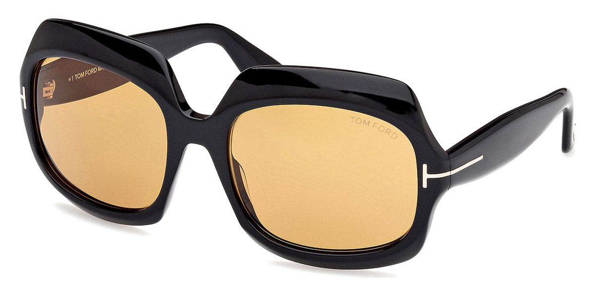 Tom Ford® FT1155 FT1155 01E 60 - 01E - Shiny Black / Shiny Black Sunglasses