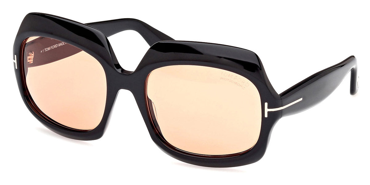 Tom Ford® FT1155 FT1155 05E 60 - 05E - Shiny Black / Shiny Black Sunglasses