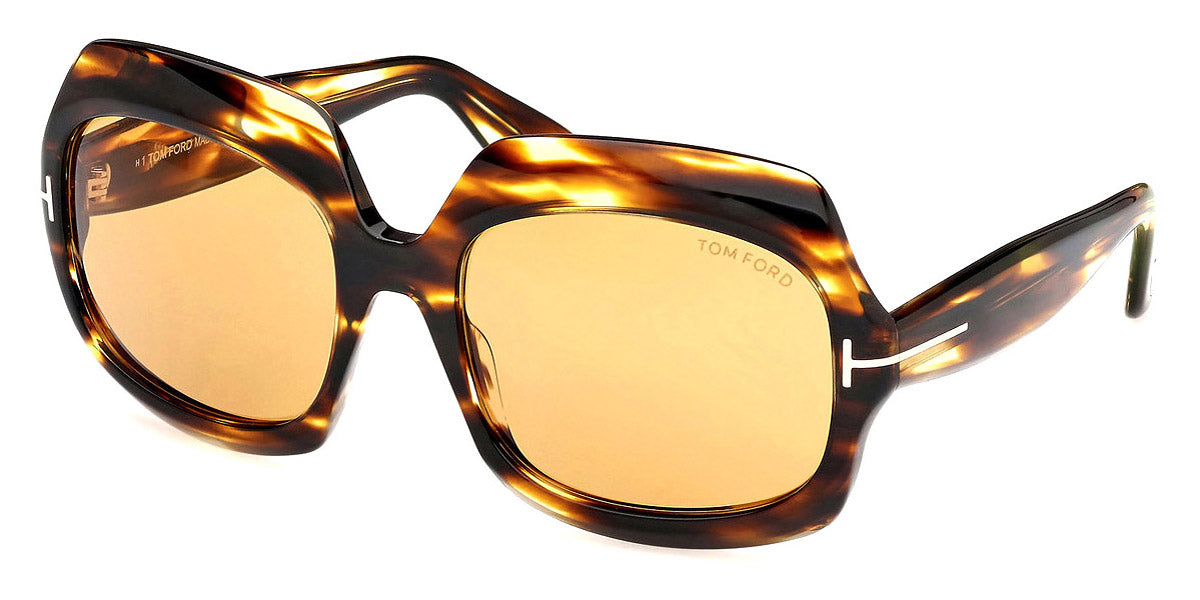 Tom Ford® FT1155 Ren FT1155 Ren 52E 60 - 52E - Dark Havana / Dark Havana Sunglasses