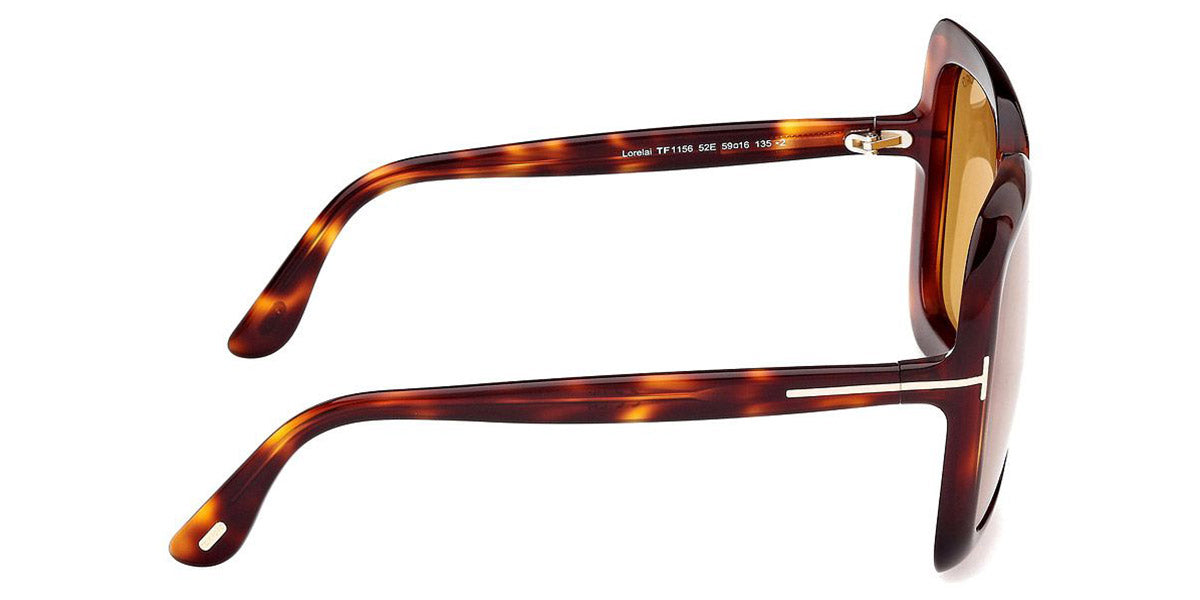 Tom Ford® FT1156 FT1156 52E 59 - 52E - Dark Havana / Dark Havana Sunglasses