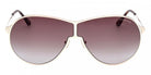 Tom Ford® Gaia FT1174 FT1174 28K 71 - Shiny Rose Gold / Gradient Roviex Sunglasses