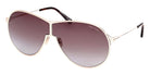 Tom Ford® Gaia FT1174 FT1174 28K 71 - Shiny Rose Gold / Gradient Roviex Sunglasses