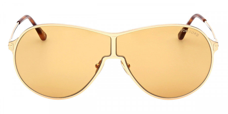 Tom Ford® Gaia FT1174 FT1174 30E 71 - Shiny Deep Gold Sunglasses
