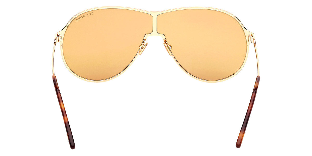 Tom Ford® Gaia FT1174 FT1174 30E 71 - Shiny Deep Gold Sunglasses