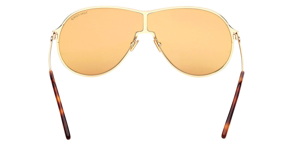 Tom Ford® Gaia FT1174 FT1174 30E 71 - Shiny Deep Gold Sunglasses