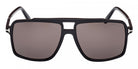 Tom Ford® Kemp FT1177 FT1177 01A 59 - Shiny Black / Smoke Sunglasses
