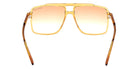 Tom Ford® Kemp FT1177 FT1177 39F 59 - Shiny Dark Yellow / Gradient Brown Sunglasses