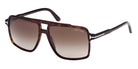 Tom Ford® Kemp FT1177 FT1177 52B 59 - Dark Havana / Gradient Smoke Sunglasses
