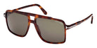 Tom Ford® Kemp FT1177 FT1177 53N 59 - Blonde Havana / Green Sunglasses