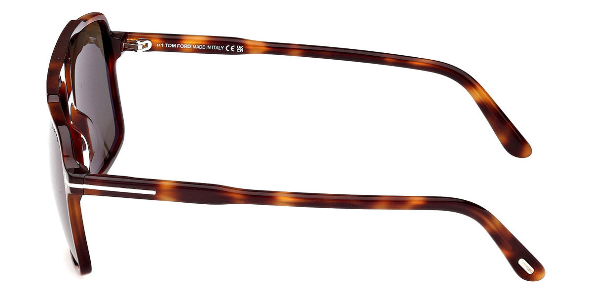 Tom Ford® Kemp FT1177 FT1177 53N 59 - Blonde Havana / Green Sunglasses